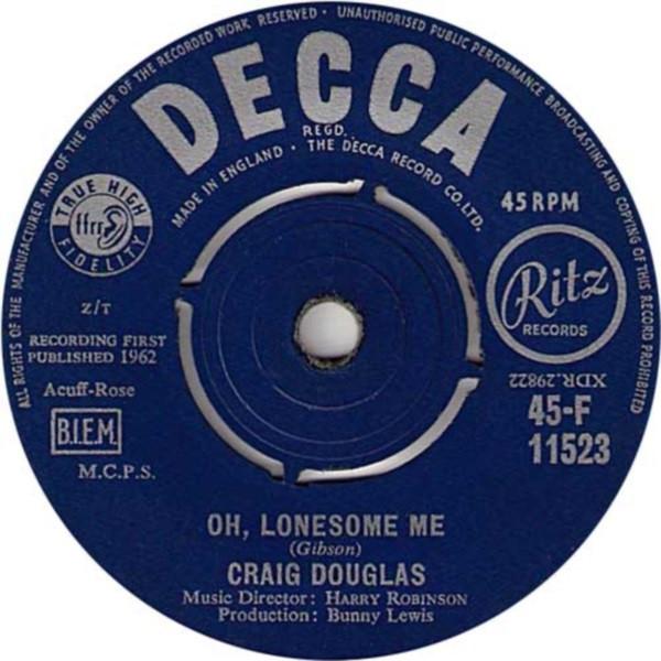 Craig Douglas  - Oh, Lonesome Me